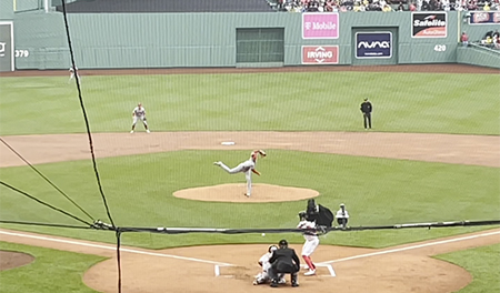 Fenway Parkでの大谷投手